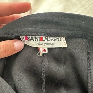 Yves Saint Laurent Black Pleated Skirt- Size 36